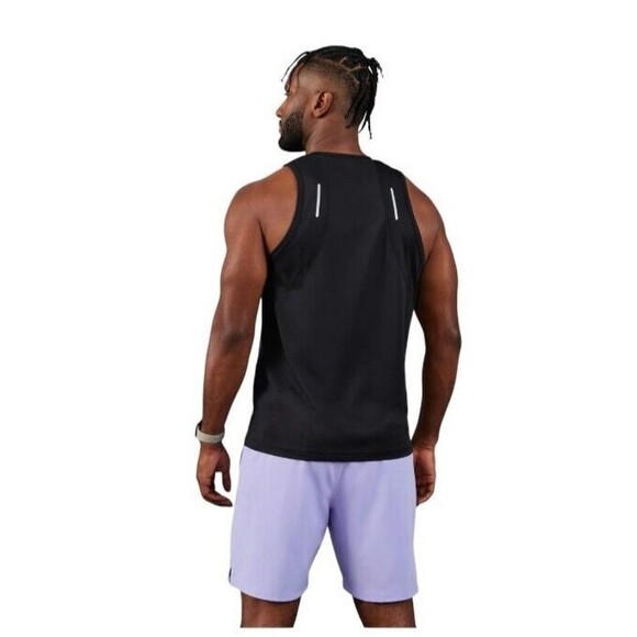 FABLETICS O2 Tank Black Mesh Shirt Fitness Gym Workout Mens Size S - Picture 2 of 9